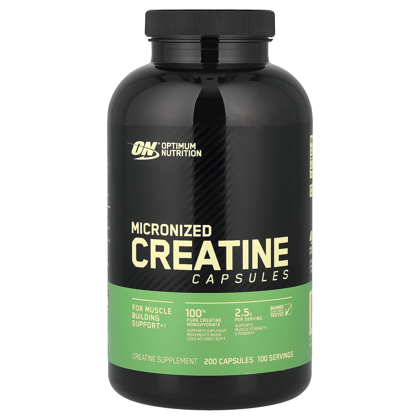Optimum Nutrition, 微粒化肌酸膠囊,200 粒(每粒 1.25 克)