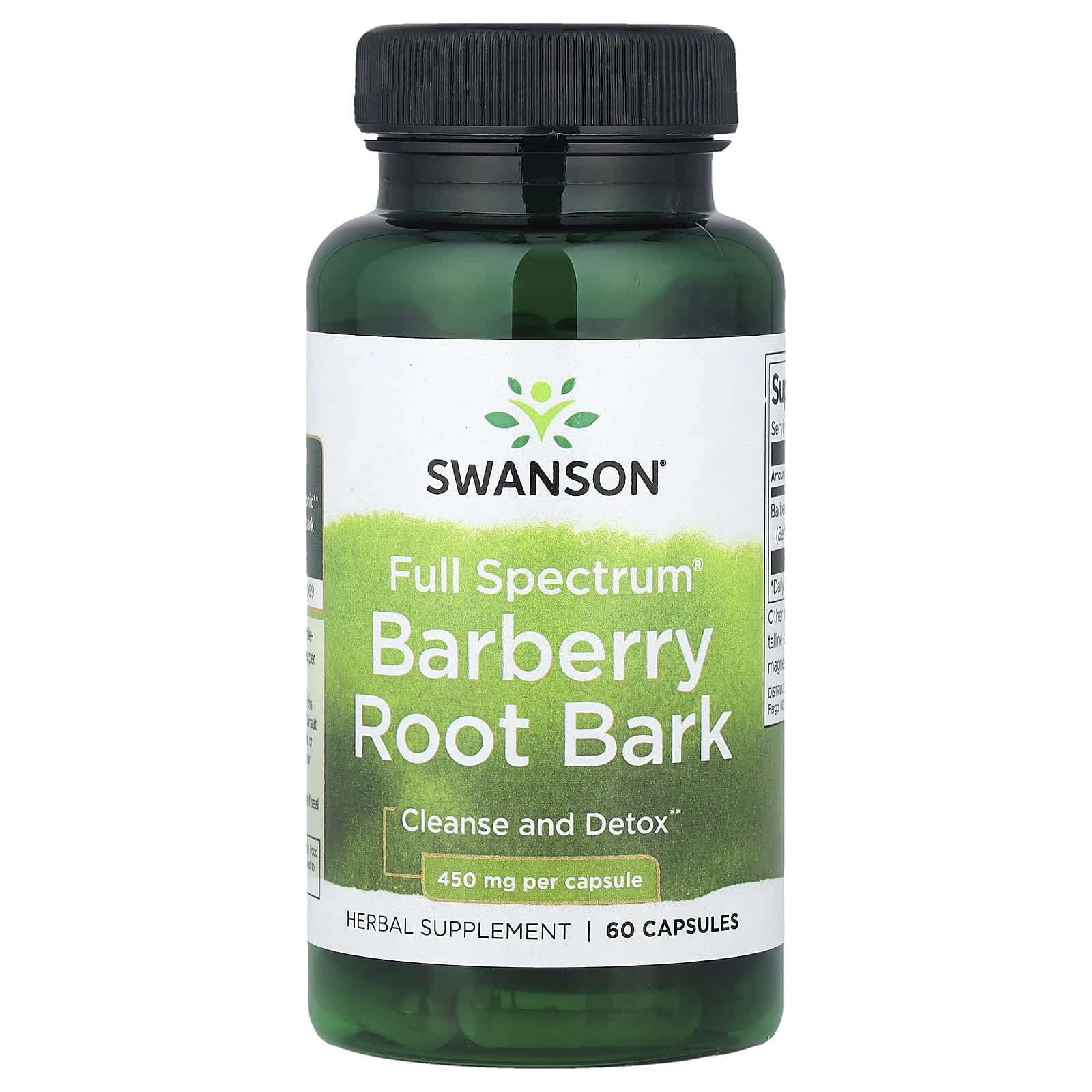 Swanson Vitamins, 多面伏牛花根皮,450 毫克,60 粒膠囊