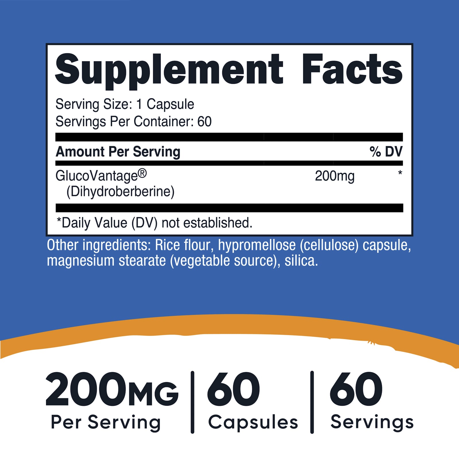 Nutricost, 二氫小檗鹼,200 毫克,60 粒膠囊