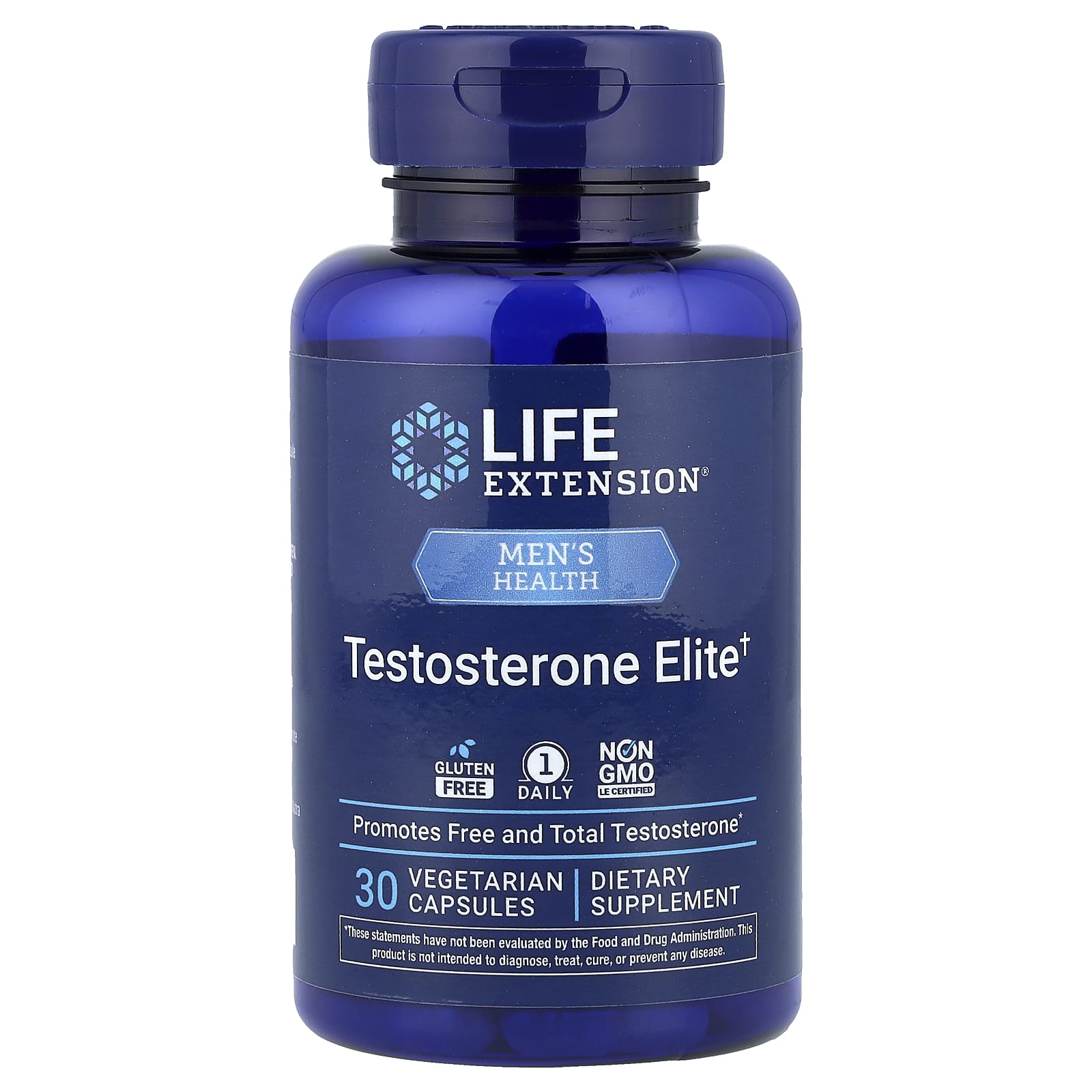 Life Extension, 睾酮精華、30 粒素食膠囊