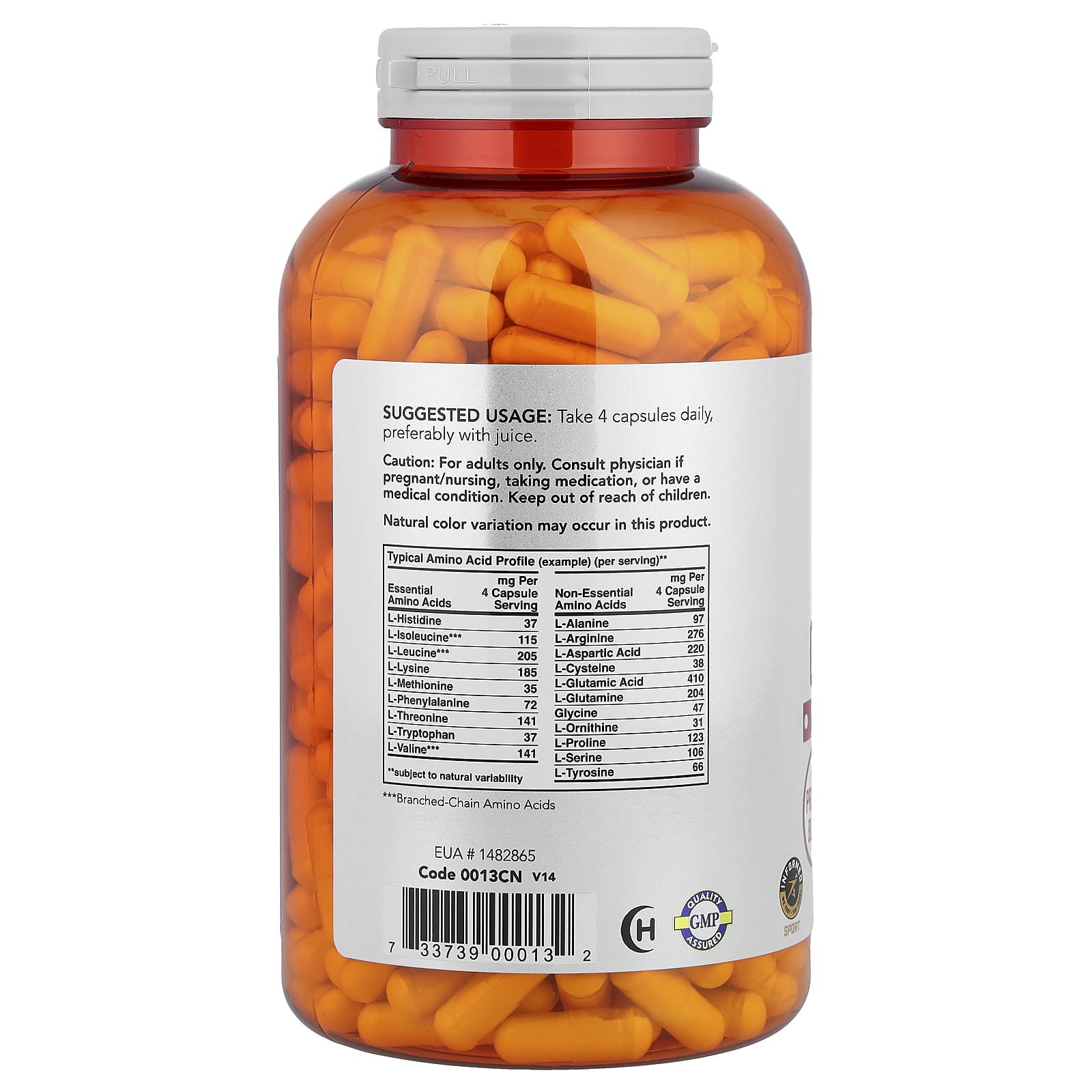 NOW Foods, 運動系列,多面氨基酸™,360 粒膠囊