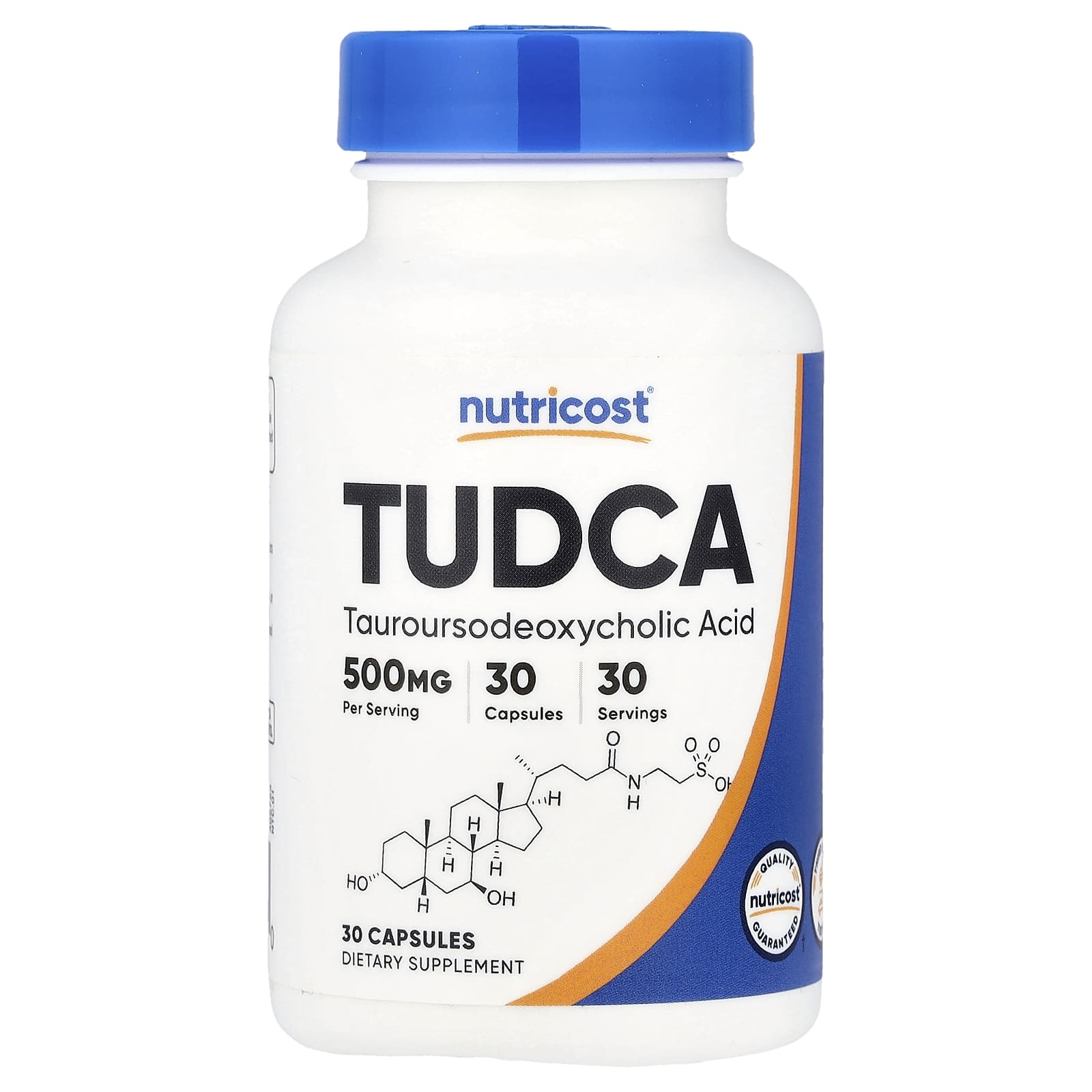 Nutricost, 牛磺熊去氧膽酸(TUDCA),500 毫克,30 粒膠囊
