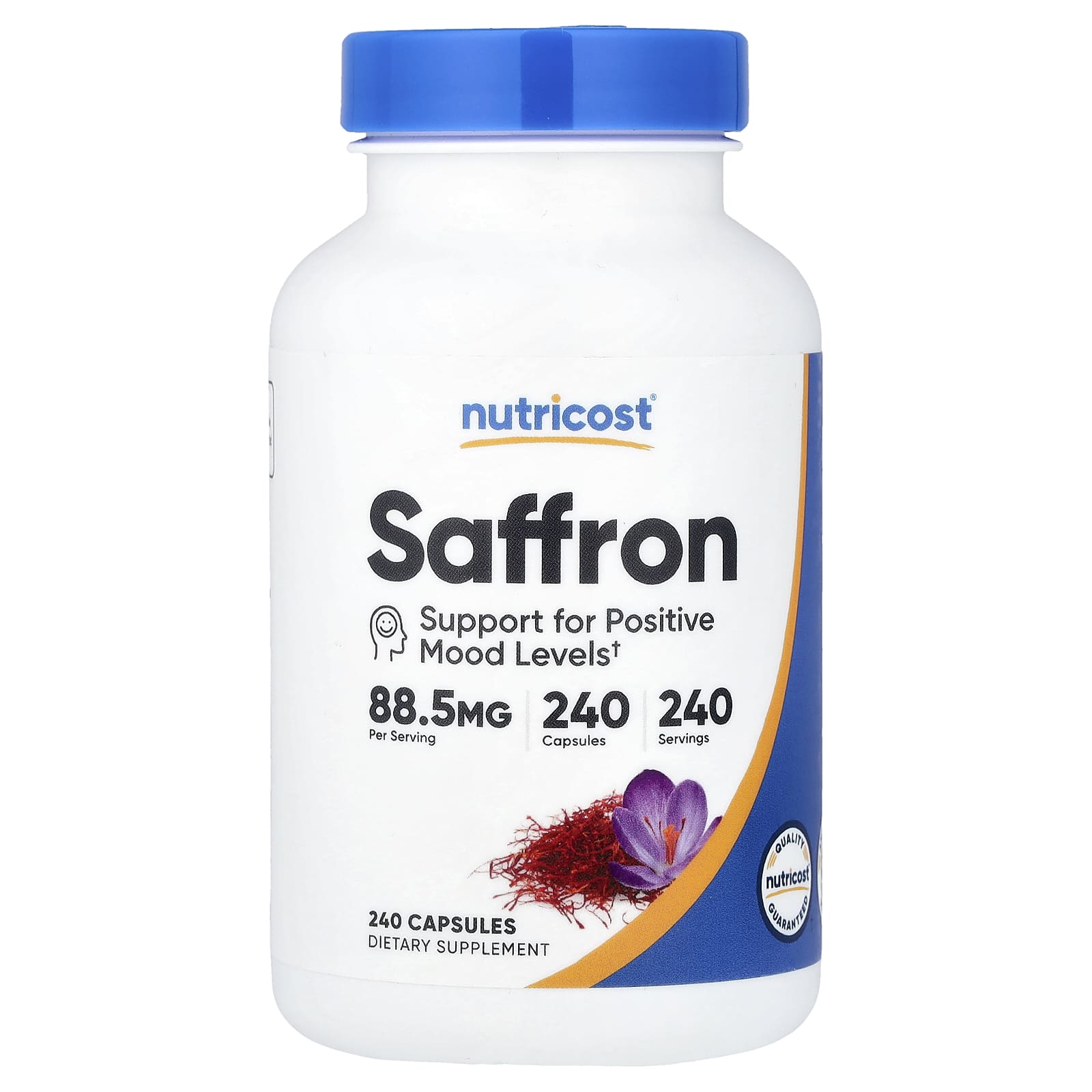 Nutricost, 番紅花,88.5 毫克,240 粒膠囊