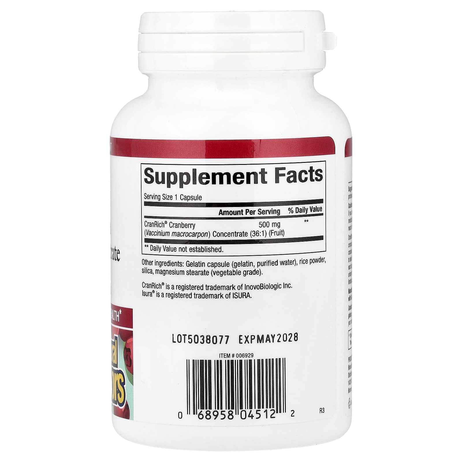 Natural Factors, CranRich® 高濃度蔓越莓,特強型,500 毫克,90 粒膠囊