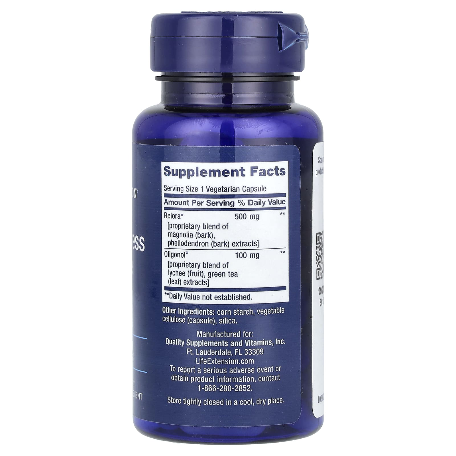 Life Extension, 皮質醇壓力調節素食膠囊,30 粒裝