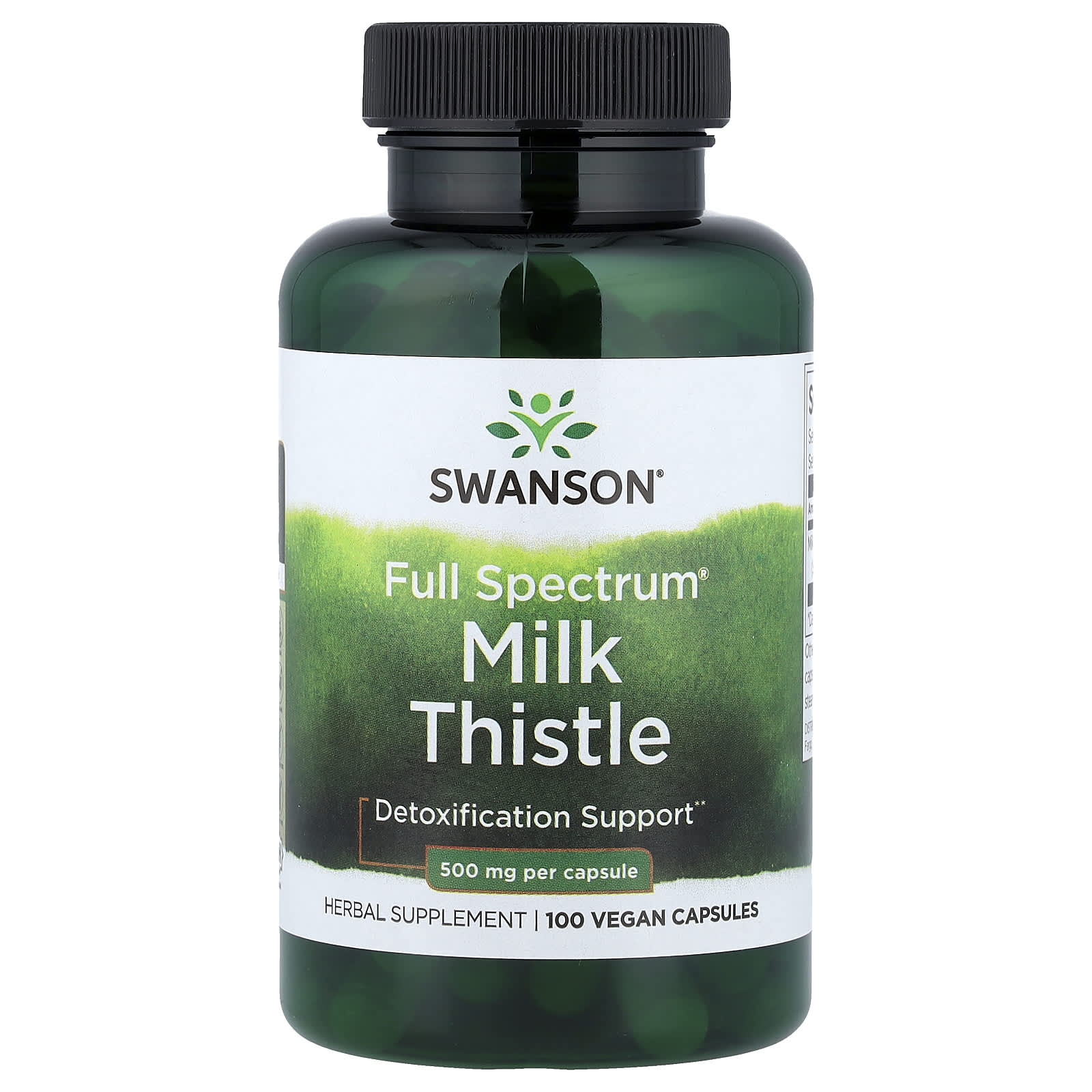 Swanson Vitamins, Full Spectrum® 多面水飛薊全素膠囊,500 毫克,100 粒