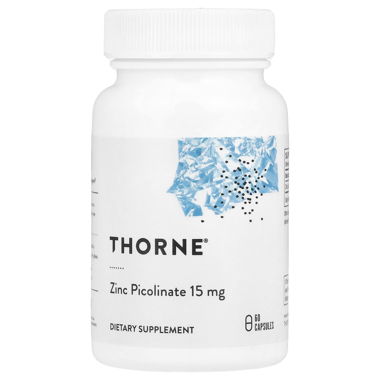 Thorne, 吡啶甲酸鋅,15毫克,60膠囊