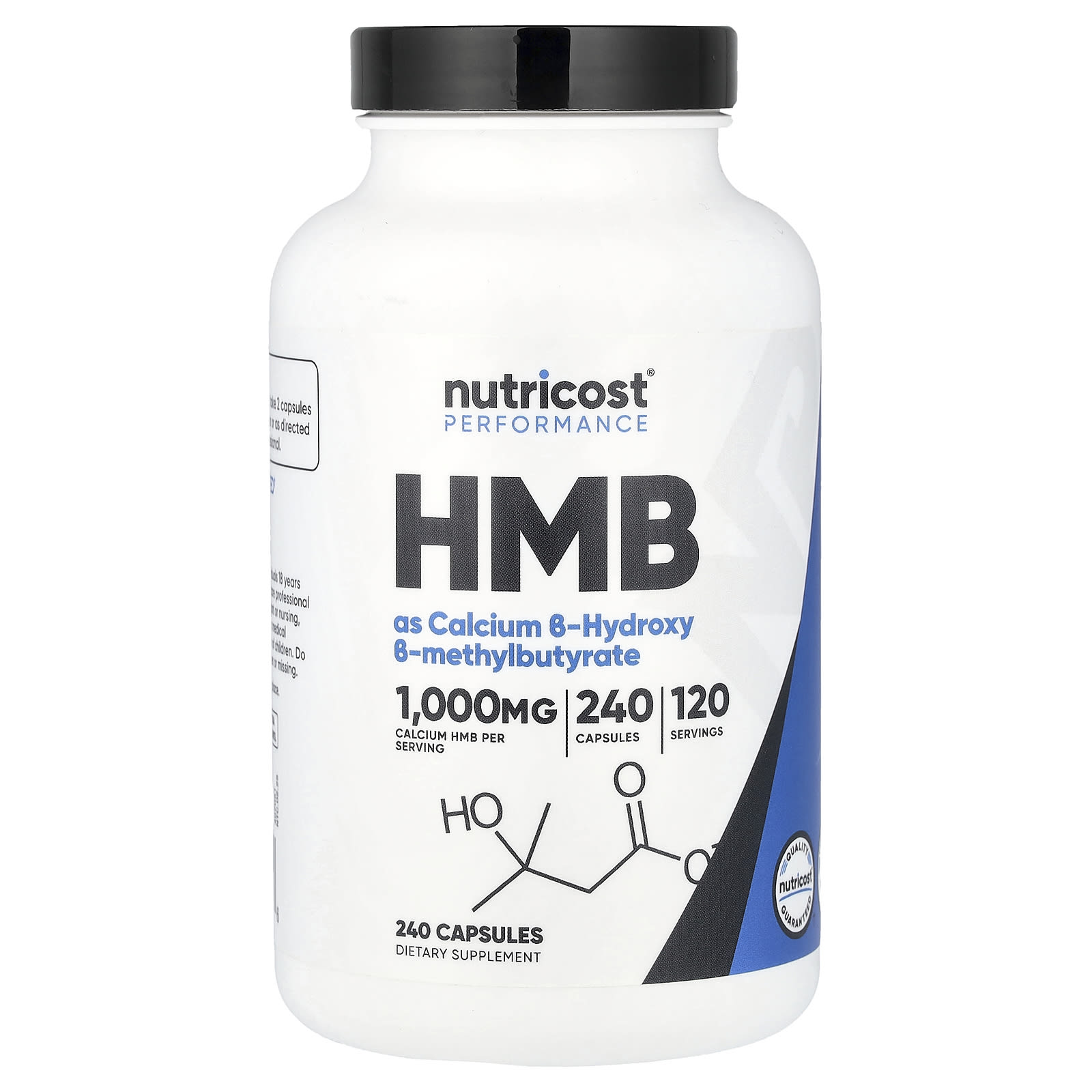Nutricost, HMB,β-羥基-β-甲基丁酸,240 粒膠囊(每粒 500 毫克)