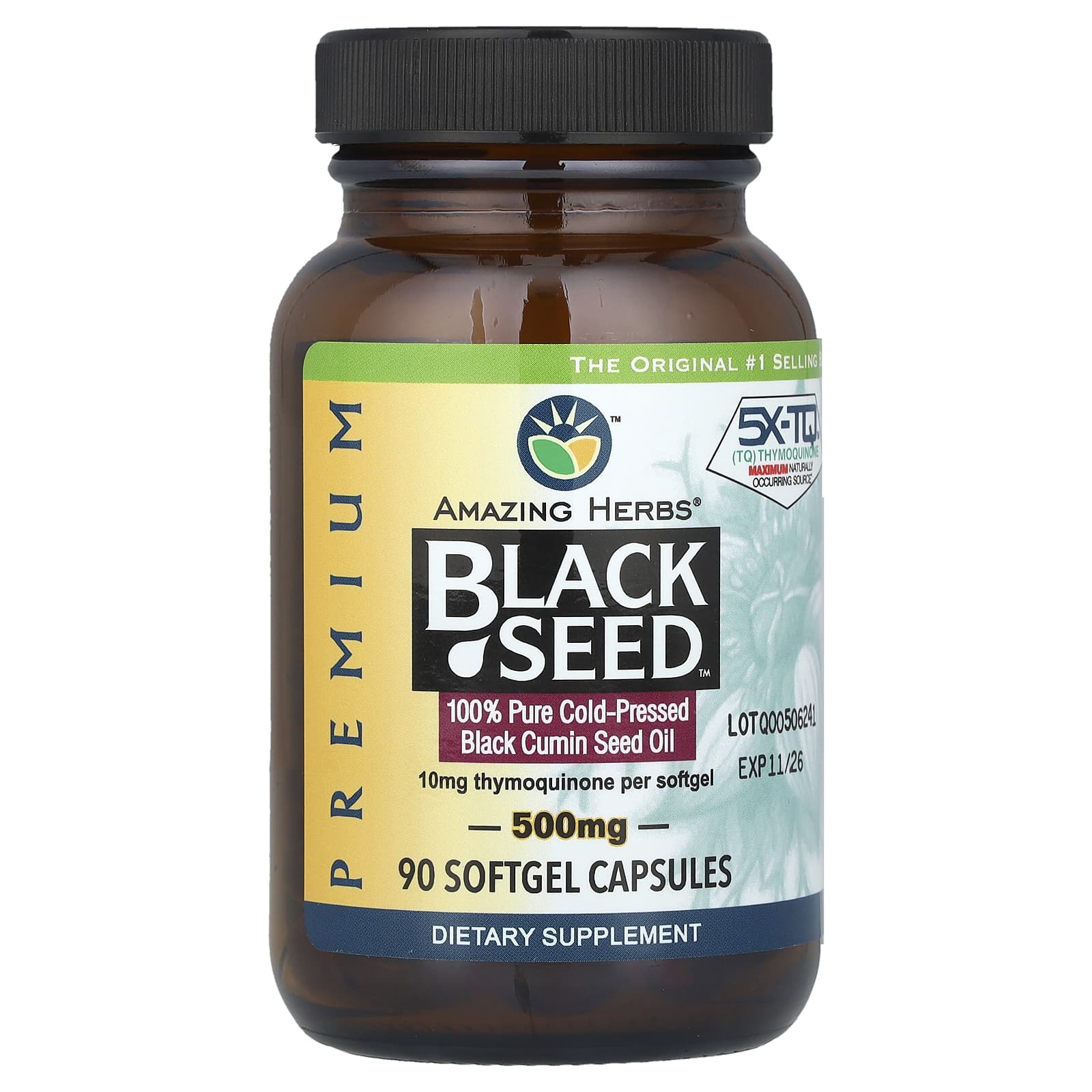 Amazing Herbs, 黑籽™,90 粒軟膠囊膠囊