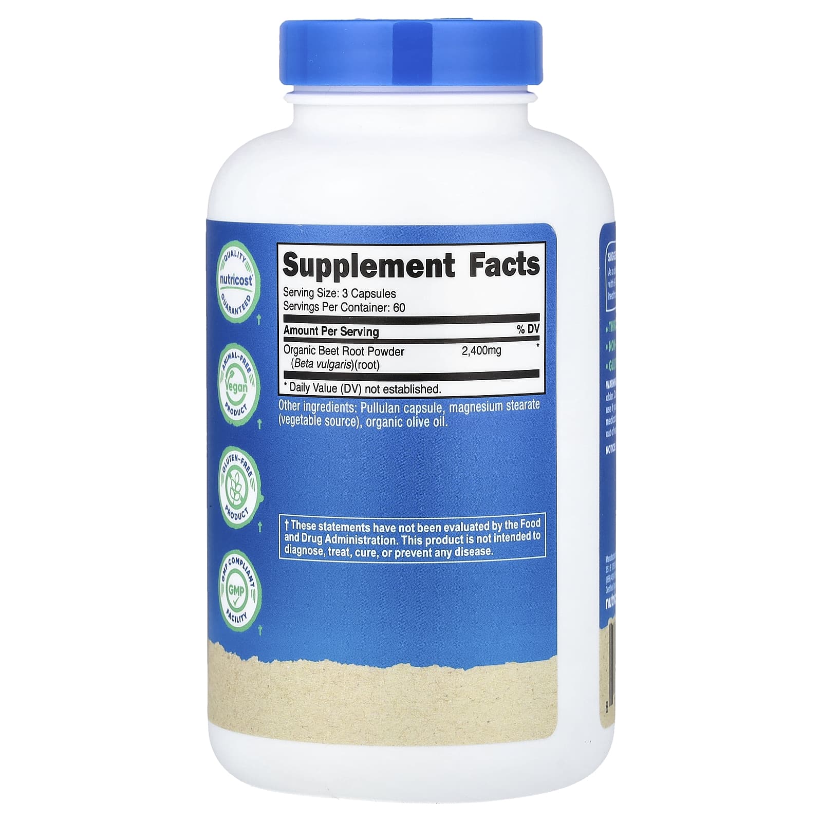 Nutricost, 甜菜根,2400 毫克,180 粒膠囊(每粒膠囊 800 毫克)