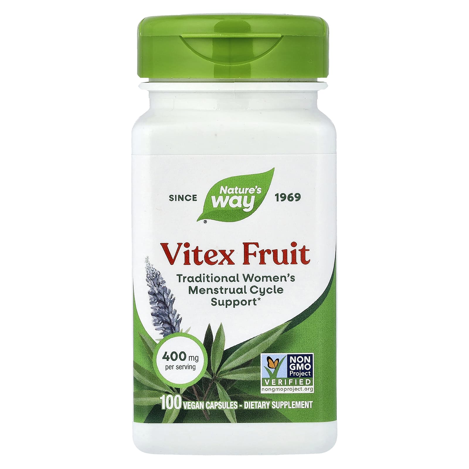 Nature's Way, 聖潔莓純素食膠囊,400 毫克,100 粒