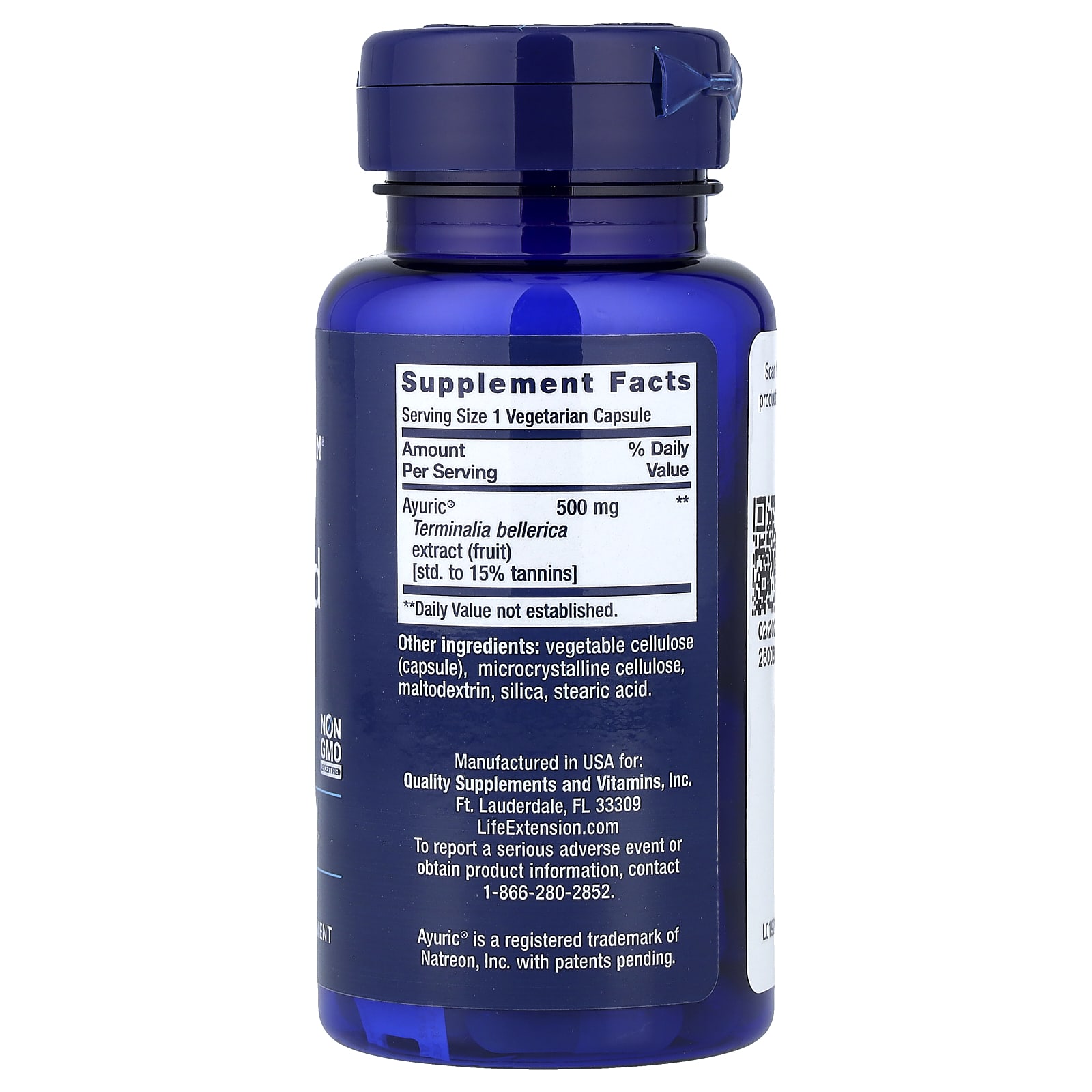 Life Extension, 尿酸調節素食膠囊,60 粒裝