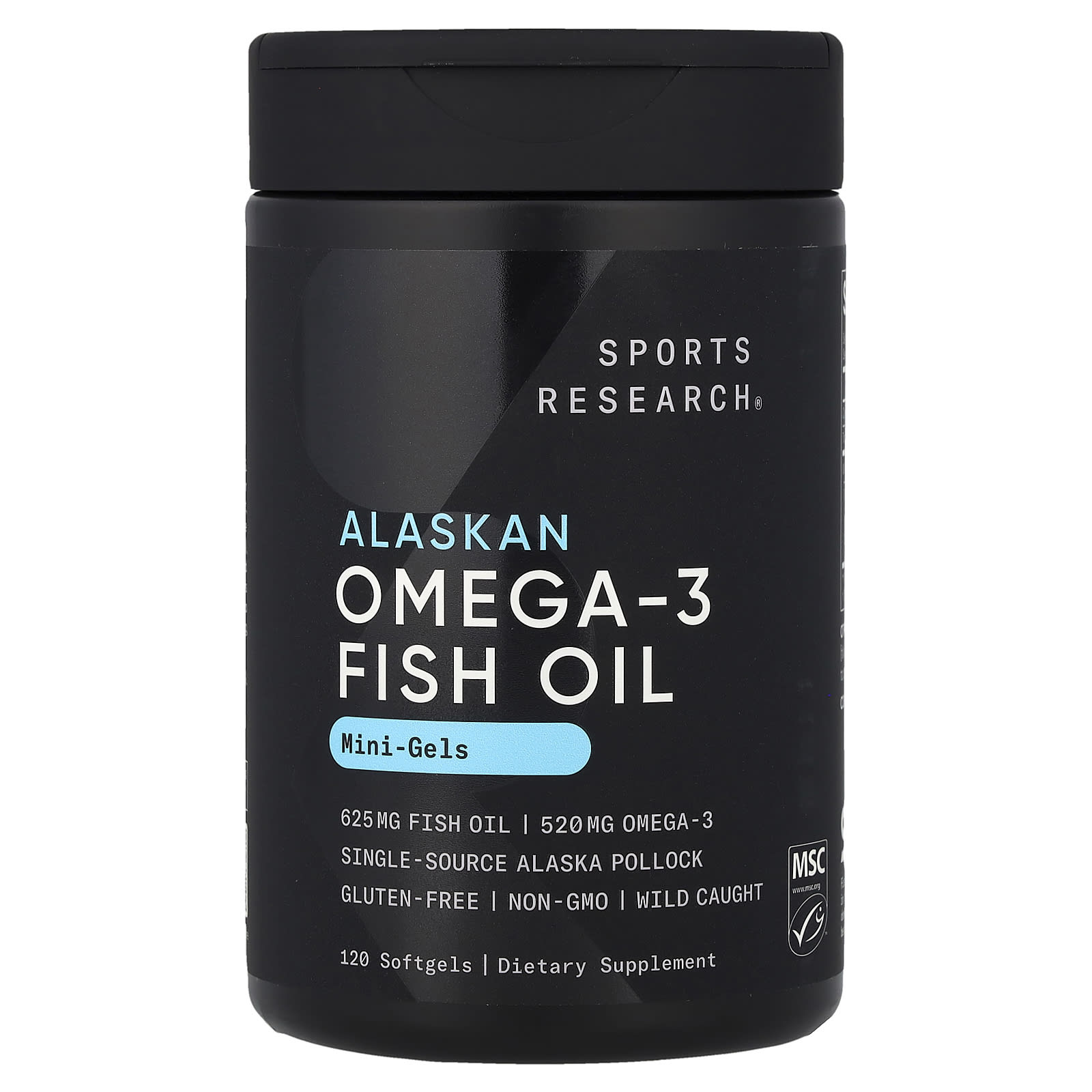 Sports Research, Omega-3 魚油,迷你凝膠,120 粒軟膠囊
