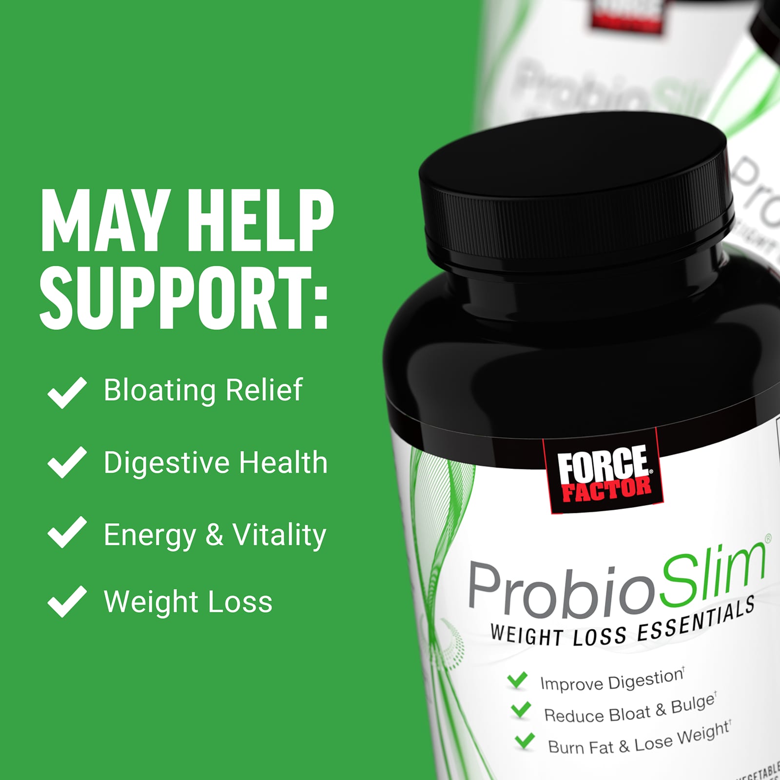 Force Factor, ProbioSlim,輕體必需營養素,120 粒素食膠囊