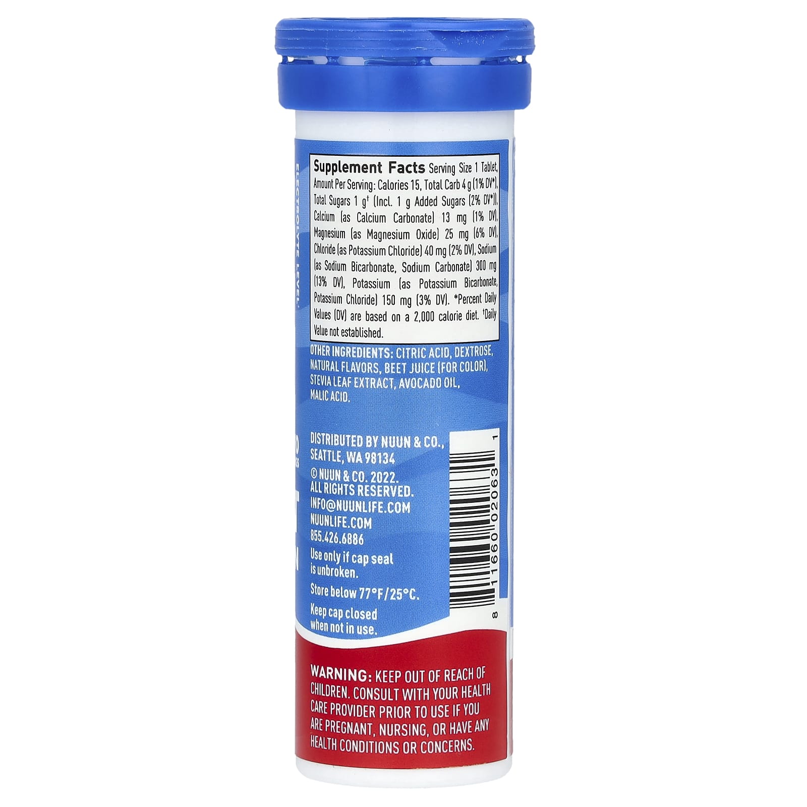 Nuun, 運動補水,泡騰電解質飲品,混合水果味,10 片