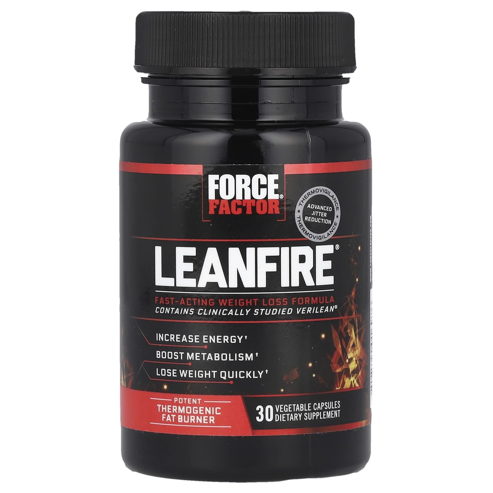 Force Factor, LeanFire®,30 粒素食膠囊