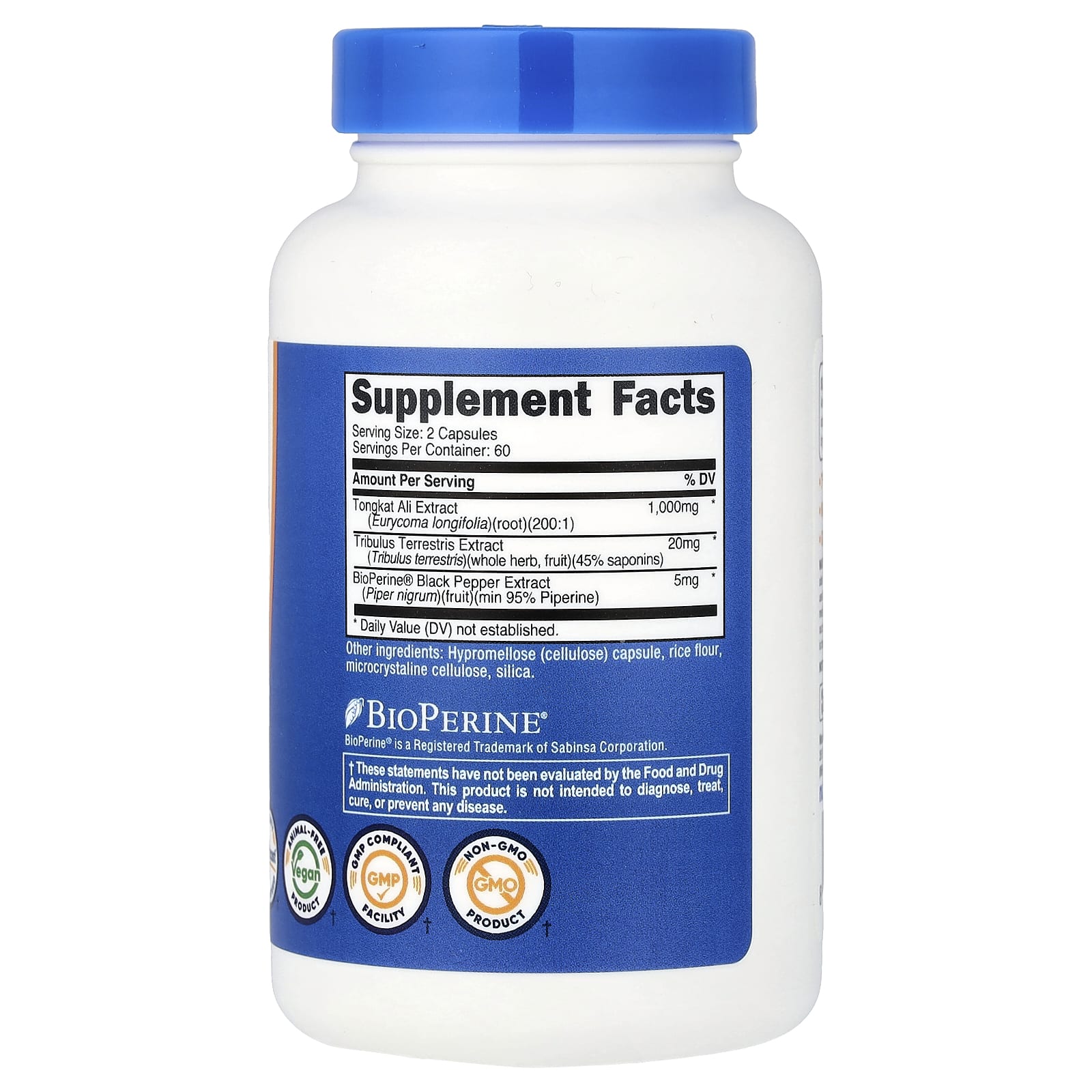 Nutricost, 東革阿里,1000 毫克,120 粒膠囊(每粒膠囊 500 毫克)